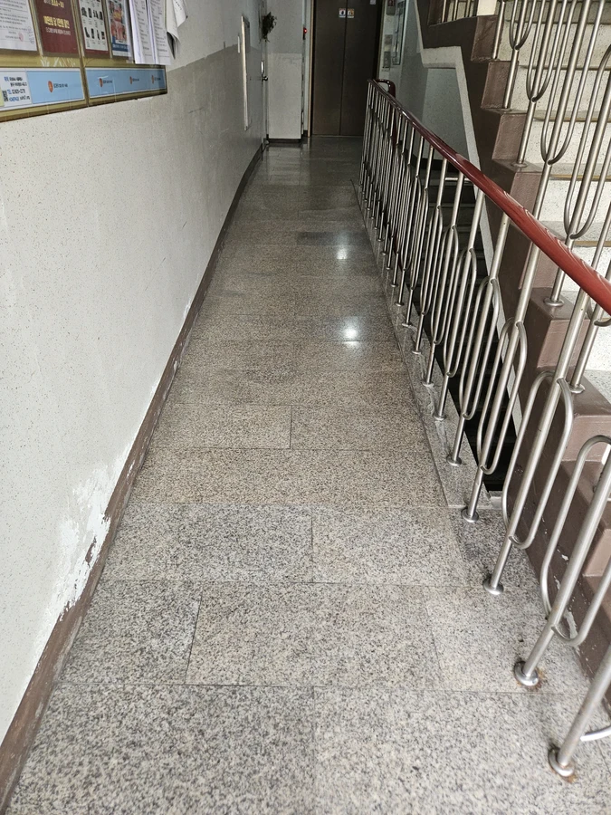 인천 화강석 미끄럼방지 시공 전 현장