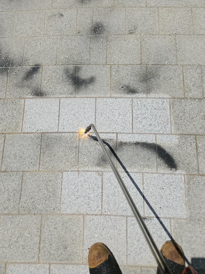 화강석버너구이 시공 전 현장